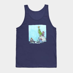 Christmas Penguins Tank Top